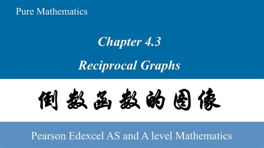 A-Level数学 P1｜4.3 倒数函数的图像 Reciprocal Graphs
