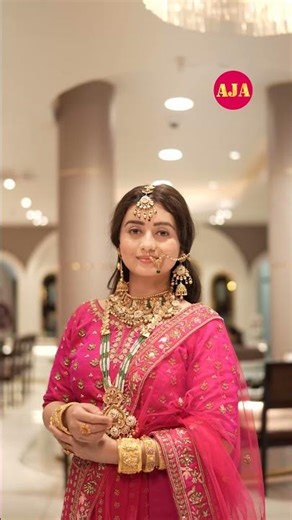 Chahat Pandey’s Royal Bridal Look in Timeless Gold ✨ | AJA Jewellery