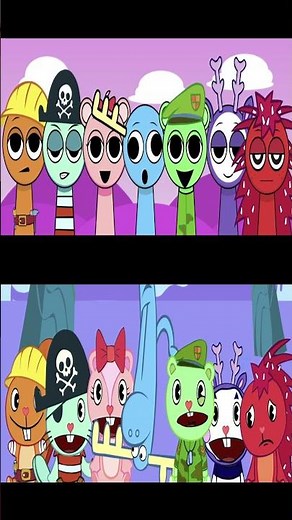 Sprunki Happy Tree Friends Original VS New