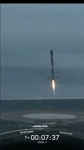 FINAL LZ-1 LANDING! SpaceX Falcon 9 | NASA SpaceX Crew 11