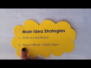 3-5 Reading: Finding the Main Idea in Nonfiction Texts