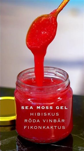 Sea Moss Gel • Hibiskus, Röda Vinbär & Kaktusfikon 🌺