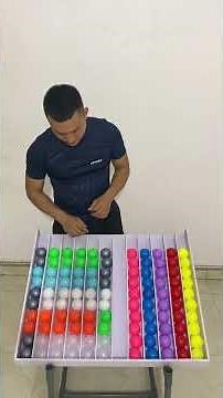 Sort 10,000 balls by color – Ball sorting game #asmr #puzzle #viral #fun
