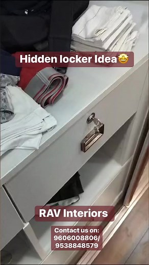 ‼️Hidden locker Idea‼️ If you want a secret locker in your wardrobe and looking for the perfect concealing mechanism, watch this reel now!✨For enquires: contact us on- 9606008806/ 9538848579. #interiørinspirasjon #interiorinstagram #3dvsreality #luxuryinteriors #luxurylifestyle #interiors #luxuryhomes #3d #luxuryinteriordesign #interiorinspiration #interiorinspirations #homedecor #interiorins #3ddesign #interiör #interiør #homedecoration #interiorstyle #luxury #homedesign #3drender #luxuryinteri