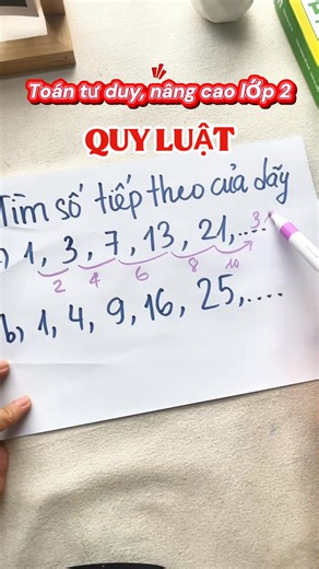 Toán tư duy, nâng cao lớp 2: dãy số quy luật #toantuduy #toanlop2 #hoctap #hoccungcon Nguồn: Bright Book | Góc Toán Học