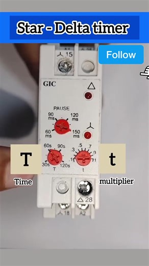 243K views · 4.8K reactions | Star Delta Timer Short Setting ⏱️ Learn how to set the Star Delta Starter Timer easily for smooth motor starting ⚡ Best guide for electricians & engineers. #StarDelta #MotorStarter #TimerSetting #ElectricalEngineering #Substation #MotorControl | Er Muhammad Miyaji | Facebook