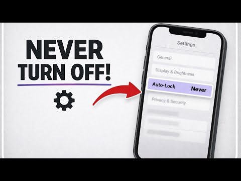 How To Make Your iPhone Never Turn Off (Keep Screen Always On)