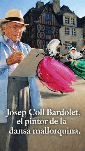 Miquel Àngel Suau Morro on Instagram: "Sabies que el pintor més emblemàtic de la dansa mallorquina era català? 🎨 Josep Coll Bardolet va arribar a Mallorca fugint de la guerra i va transformar el ball popular en moviment, color i vida. Però el seu art va anar més enllà de l’illa: també va pintar la cultura i el paisatge de llocs com Bèlgica, Noruega, el Marroc o Espanya. 📍 Descobreix la seva vida i obra a la Fundació Coll Bardolet, a Valldemossa. @fundacioculturalcollbardolet Informació i imatg
