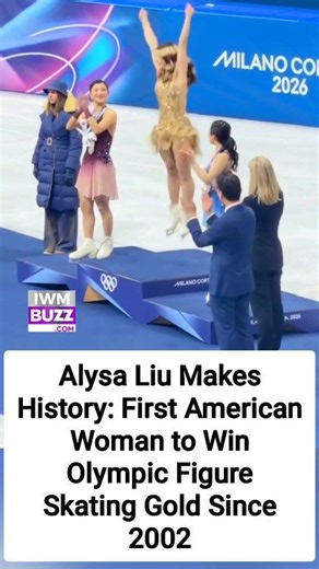 Alysa Liu Makes History: First American Woman to Win Olympic Figure Skating Gold Since 2002 #AlysaLiu #america #usa #Olympics #goldmedal | IWMBuzz