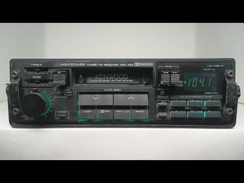 Vintage Kenwood KRC-434 AM/FM cassette car stereo #5 rare old retro