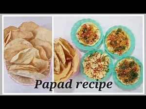How to make papad at home || papad recipe || masala papad || just add all masala in urad dal flour