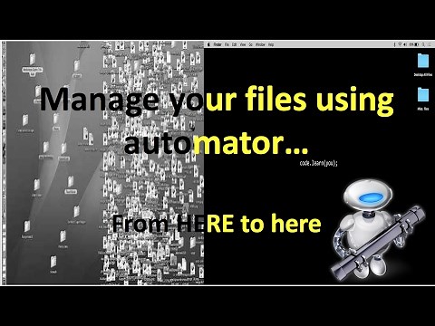 How to easily Organize Files on Mac using Automator 2017