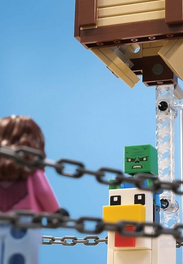 Recreating Chicken Jockey Acne with LEGO Bricks