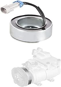 A/C Compressor Clutch Assembly Kit Pulley Coil Plate 93181006 Replacement for Saturn Astra 2008-2009, AC Air Conditioning Compressor Clutch Coil Auto Repair Kit Compatible with 2008-2009 Saturn Astra