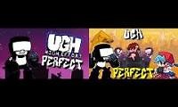 Mix of 2 videos from youtube : FNF Ugh Comparsion (Week 7 vs Mod)