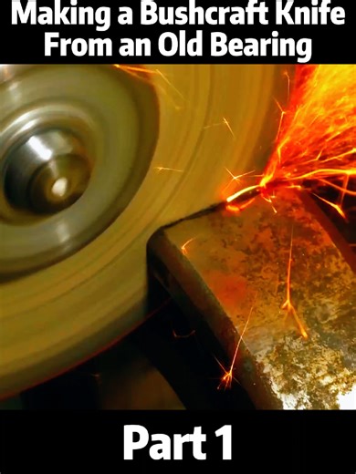 Making a Bushcraft Knife from Recycled Bearings