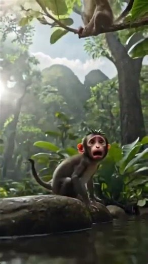 Lost Baby Monkey Finally Finds His Mother 🐒❤️ (Emotional Ending)