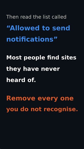 Never click Allow on a website popup. Do this