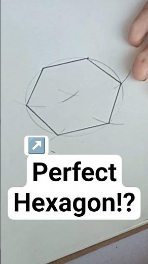 How to draw a perfect Hexagon #drawing #engineering #tutorial