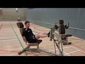 Leg Press Demonstration using Technogym equipment