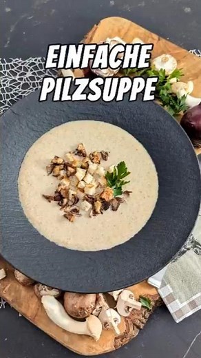 Classic mushroom soup, my recipe with 5 key ingredients. Creamy, but not heavy.