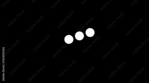 Typing loading dots on transparent background with alpha channel. Loading is indicated by a dot. Load dot icons.