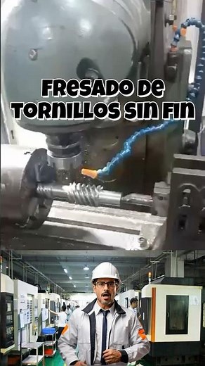 Fresado de tornillos sin fin #tornocnc #cnclathe #cncsoftware #industria #cncmill #cnc #dúo