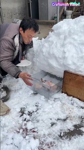 DIY Outdoor Refrigerator — Simple Outdoor Fresh-Keeping Device in Snowy Weather