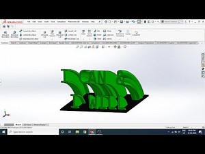 3D Text tutorial Solidworks