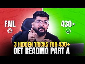 How I Scored 430 in OET Reading Part A — The 3 Tricks They DON’T Teach You!
