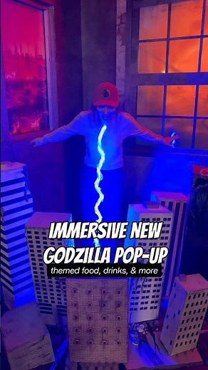 Immersive Godzilla boba pop-up