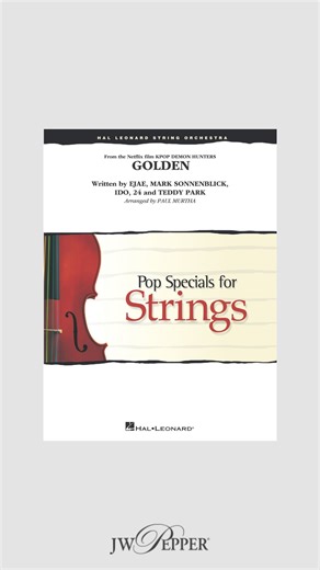 Great for engaging current students and recruiting new ones to your orchestra program—this smash hit from KPop Demon Hunters plus the other five pop songs featured in the full video: https://youtu.be/_nYRwGh8vE0 The video features fun and creative arrangements from new movies and TV shows plus a surprising American classic arranged for strings that many audiences have never heard in this setting. Use the links below to go beyond the video and see all the pop arrangements we carry for orchestra, 