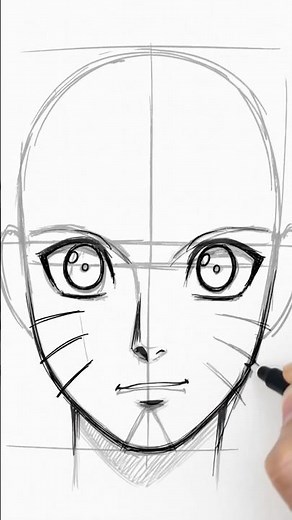 Desenha como um MESTRE o Naruto agora! #naruto #comodesenhar #drawing