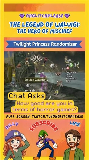 Billy + Horror Games =💀- The Legend of Waluigi #randomizer #waluigi #zelda #twilightprincess