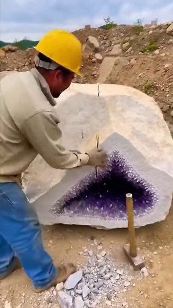 Crack Stone, Reveal Gemstone: Aquamarine Mining