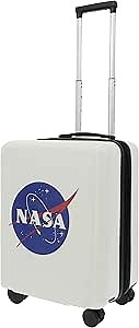 FUL NASA 22.5 Inch Carry On Luggage, Hardshell Rolling Suitcase with Spinner Wheels, White