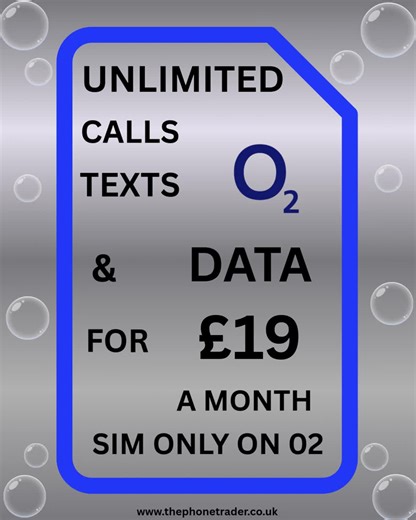 UNLIMITED CALLS, TEXTS and DATA for just £19 a month! Seamless streaming , wherever you are. Get in touch with us to find out more. 📧sales@Thetoughphone.com 📞01327 301667 #Deal #unlimited #O2 #19