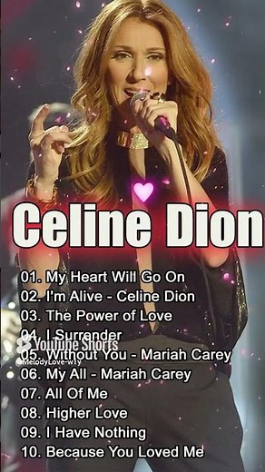 Celine Dion Best Songs Ful Album 🎶 Greatest Hits Of Céline Dion #80smusic #live #vocal #duet #love
