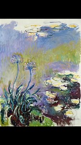 “Agapanthus” 1914 | Claude Monet - Monet's Palate to Palette
