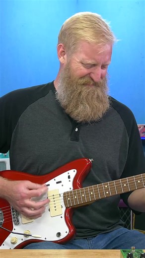 10K views · 64 reactions | Our Hot Jazzmaster Silencer pickups deliver that unmistakable Jazzmaster vibe—but with a "thickness and fatness" that plays incredibly well with fuzz. Dive into gritty surf riffs, glimmering melodies, grungy fuzzed-out rock, reverb-drenched shoegaze, and beyond without unwanted noise: https://hubs.la/Q03l4nFp0  Ryan Burke from 60 Cycle Hum: The Page #SeymourDuncan #Jazzmaster #SurfGuitar | Seymour Duncan | Facebook
