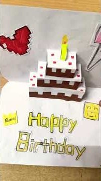 Cute and easy minecraft pop-up card that every minecraft player deserves..!🤞