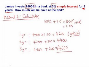 Simple Interest Mathscast