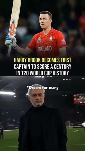 History Made! Harry Brook Becomes First Captain to Smash a T20 World Cup Century 🔥🚀
