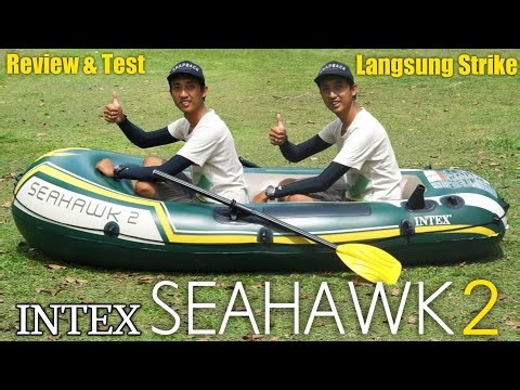 Solusi mancing di segala tempat‼️Review & Test Mancing pakai Perahu karet Intex Seahawk 2