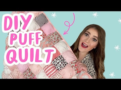 Save Your Scraps! DIY PUFF QUILT Free Sewing Pattern