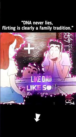 Like Father like son | Shinchan is copy of his dad #edit #shinchan