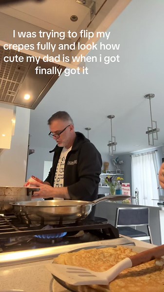 How to Perfectly Flip Crepes and Appreciate Cute Dads