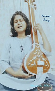 42K views · 1.2K reactions | Yaman Alap with real Tanpura in A. *Since I recorded the video with mobile front camera, it acted as a mirror. The video is laterally inverted, so it's a request to understand that I have played the tanpura with right hand and not left hand. #yamanalap #yaman #yamanmoumitamitra #tanpura #tanpurasound | Moumita Mitra | Facebook