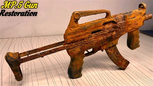 【修复】MP5 Gun Restoration mp5 gun before and after ( with test ) 《看修复，会解压》
