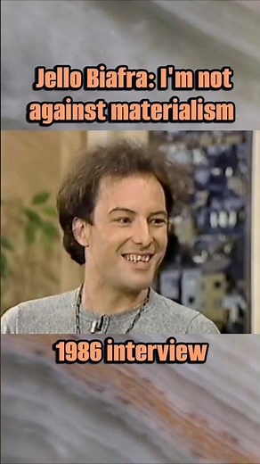Jello Biafra: I'm not against materialism #jellobiafra #deadkennedys #punkrock #80spunk